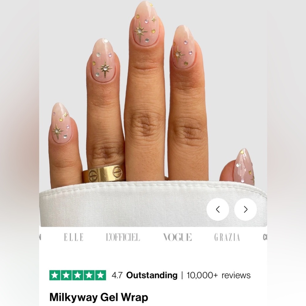 NEW Sassy Saints Gel Nail Wraps Milkyway